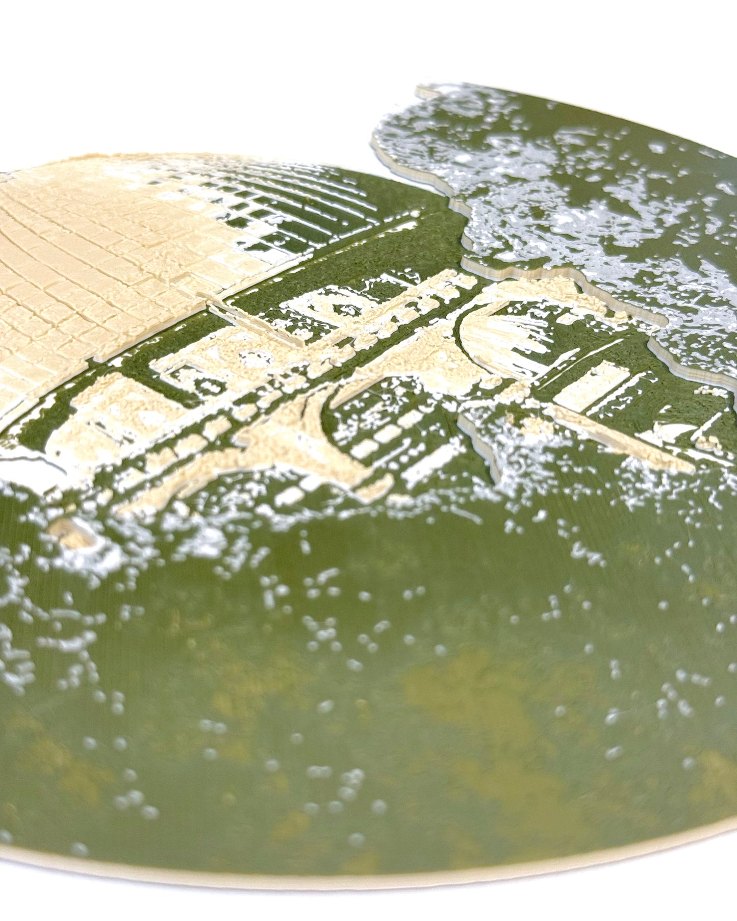 Dome of the Rock: Circular Canvas Relief